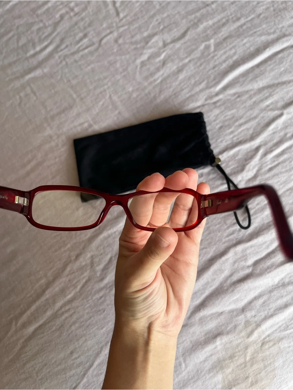 Lexxola Alba Women's Red Rectangular Glasses